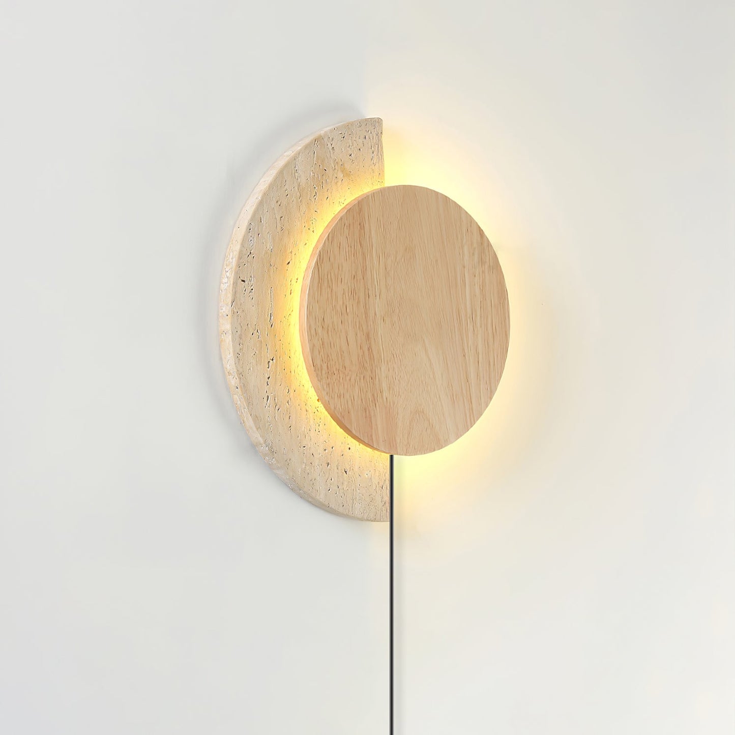 Crescent Halo Plug-in Wall Sconce