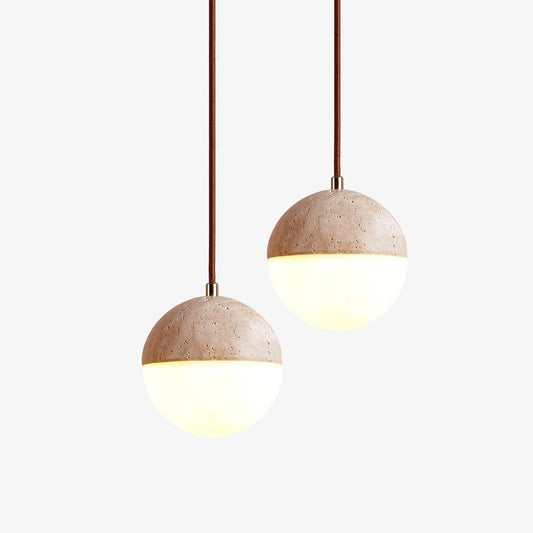 Soren Travertine Pendant Light