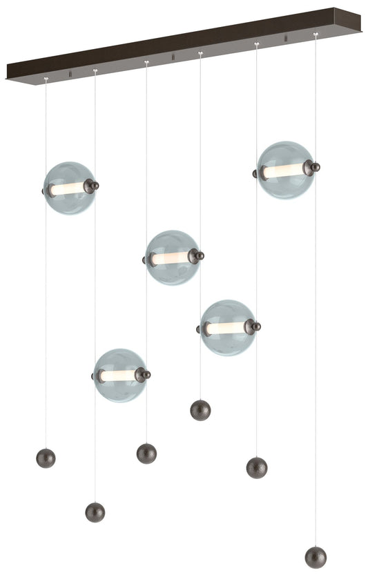 Abacus 5-Light LED Pendant - Oil Rubbed Bronze - Cool Grey