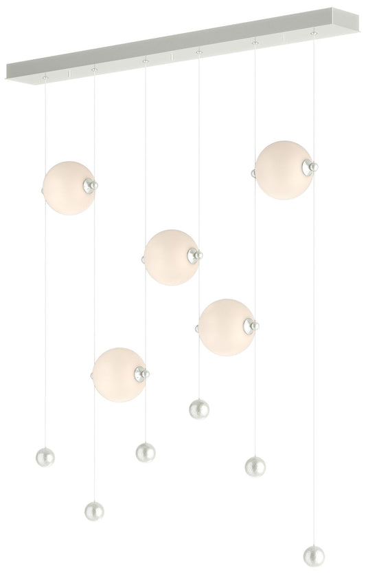 Abacus 5-Light LED Pendant - Sterling - Opal