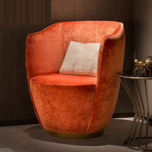 Exclusive Modern Italian Velvet Armchair