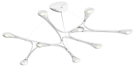 Abstraction LED Pendant - Satin White