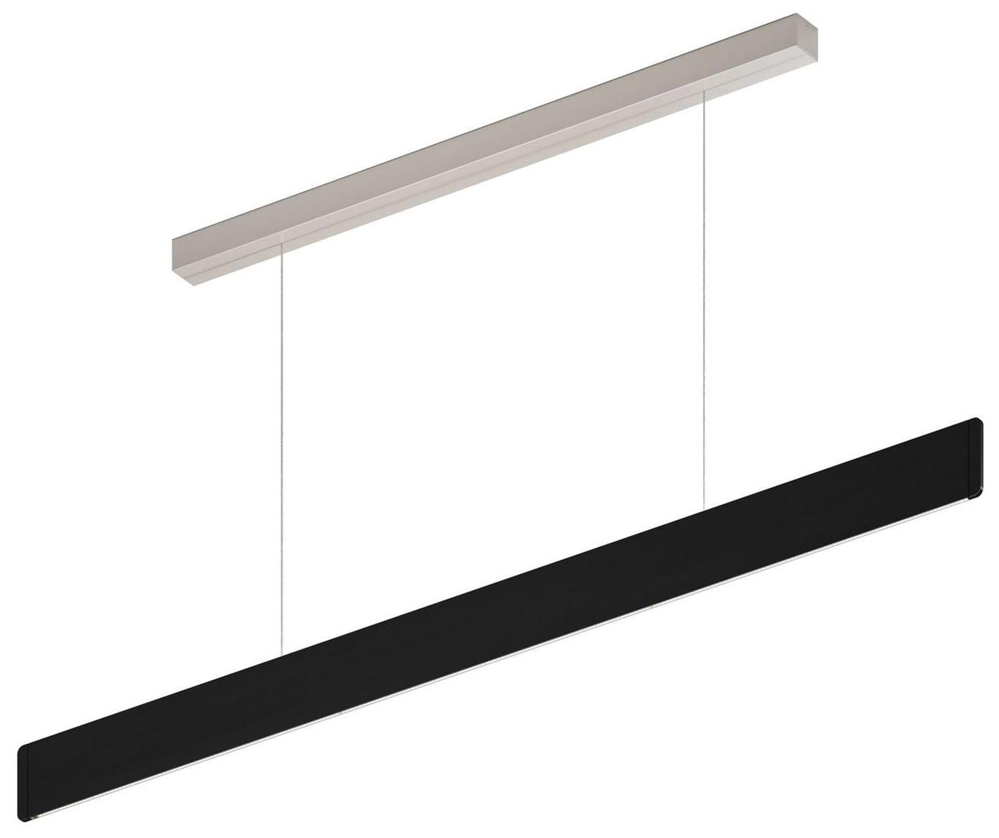 After 8 48.5" Wide Black 1/4" Profile LED Pendant