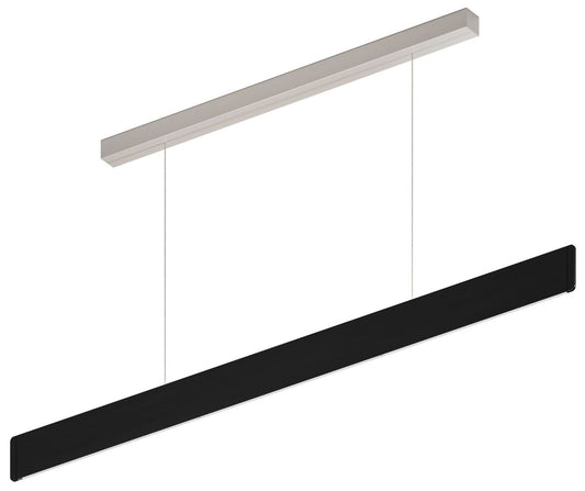 After 8 48.5" Wide Black 1/4" Profile LED Pendant