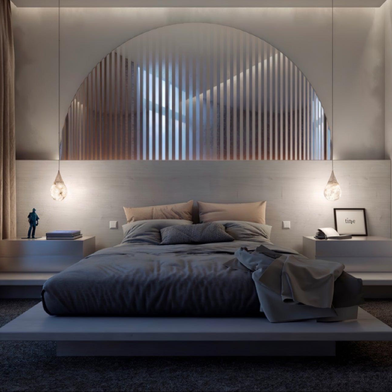 Alabaster Raindrop Pendant Light