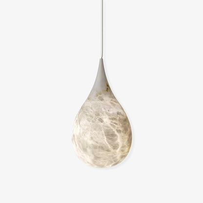 Alabaster Raindrop Pendant Light