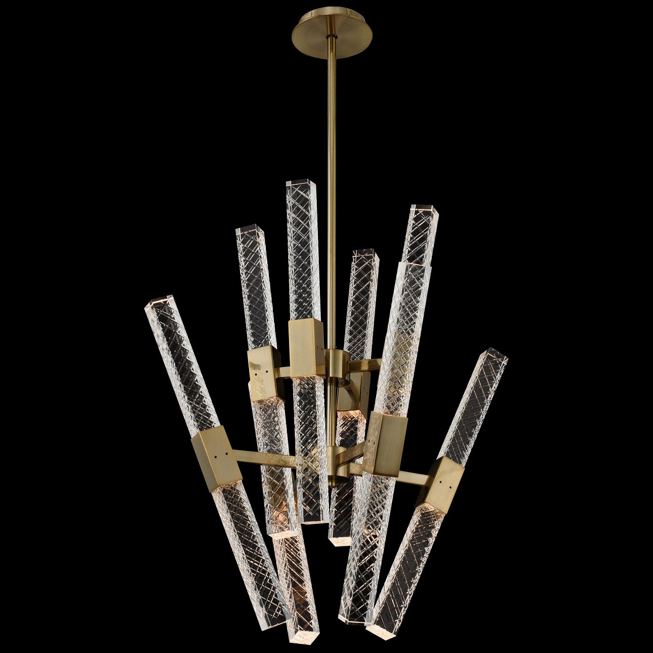 Allegri Apollo 26"W Champagne Gold 16-Light LED Chandelier