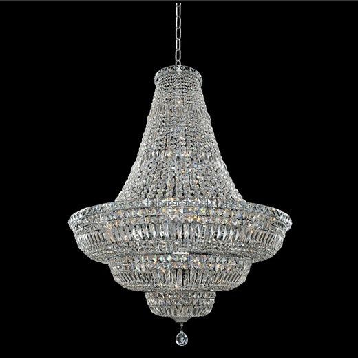 Allegri Betti 36" Wide Chrome Crystal Pendant Light