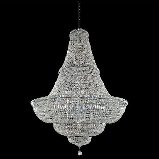 Allegri Betti 48" Wide Chrome and Crystal Traditional Large Chandelier