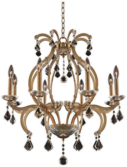 Allegri Duchess 28" Wide Champagne Gold 8-Light Chandelier