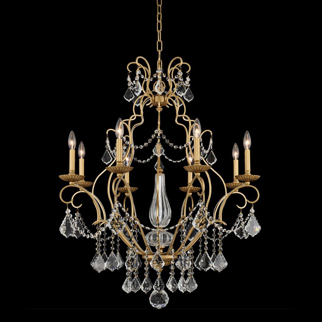 Allegri Elise 32" Wide Gold Patina 8-Light Chandelier