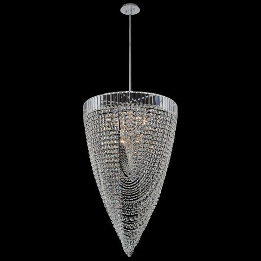 Allegri Mira 26" Wide Polished Chrome Foyer Pendant