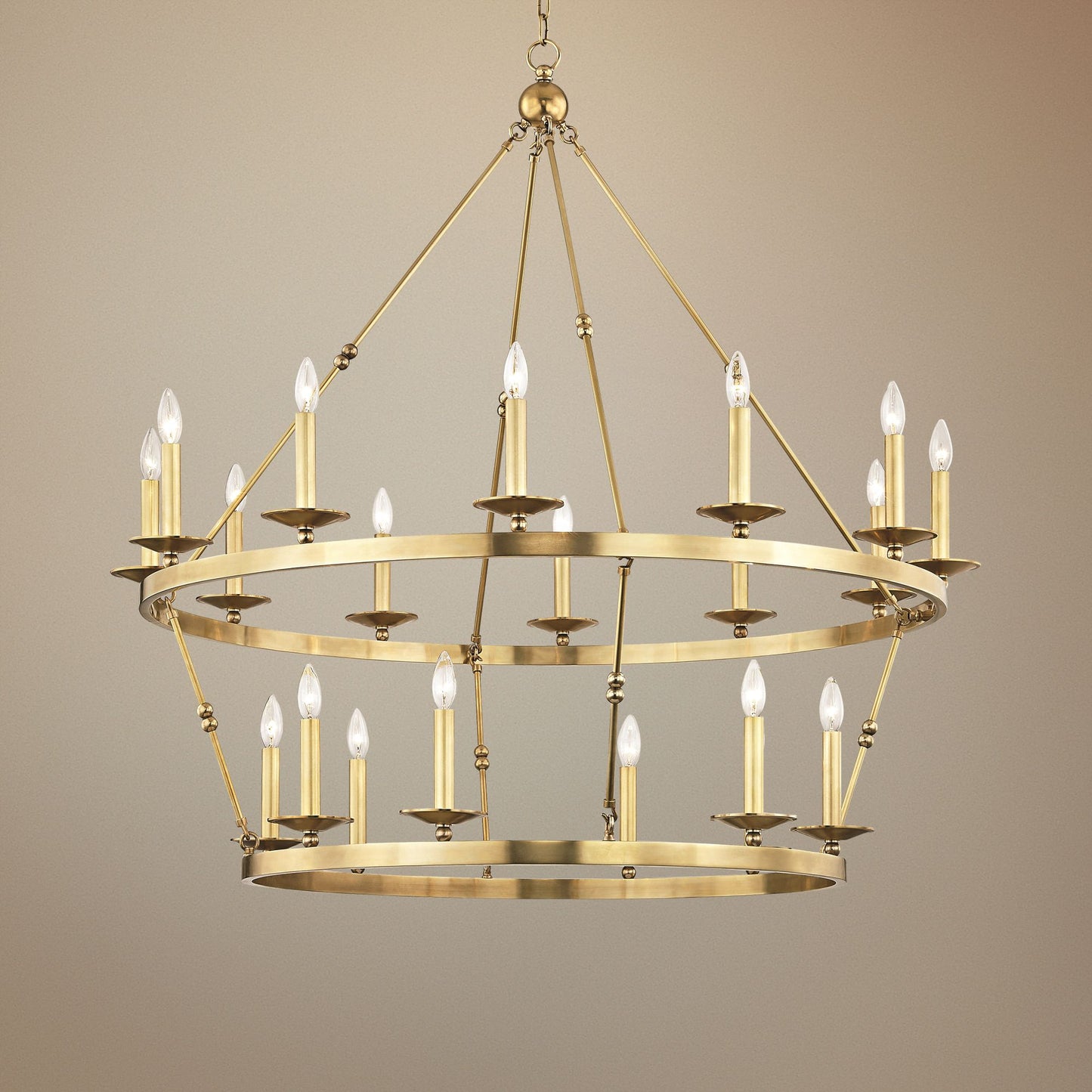 Allendale 46 3/4" Wide Aged Brass 20-Light Chandelier