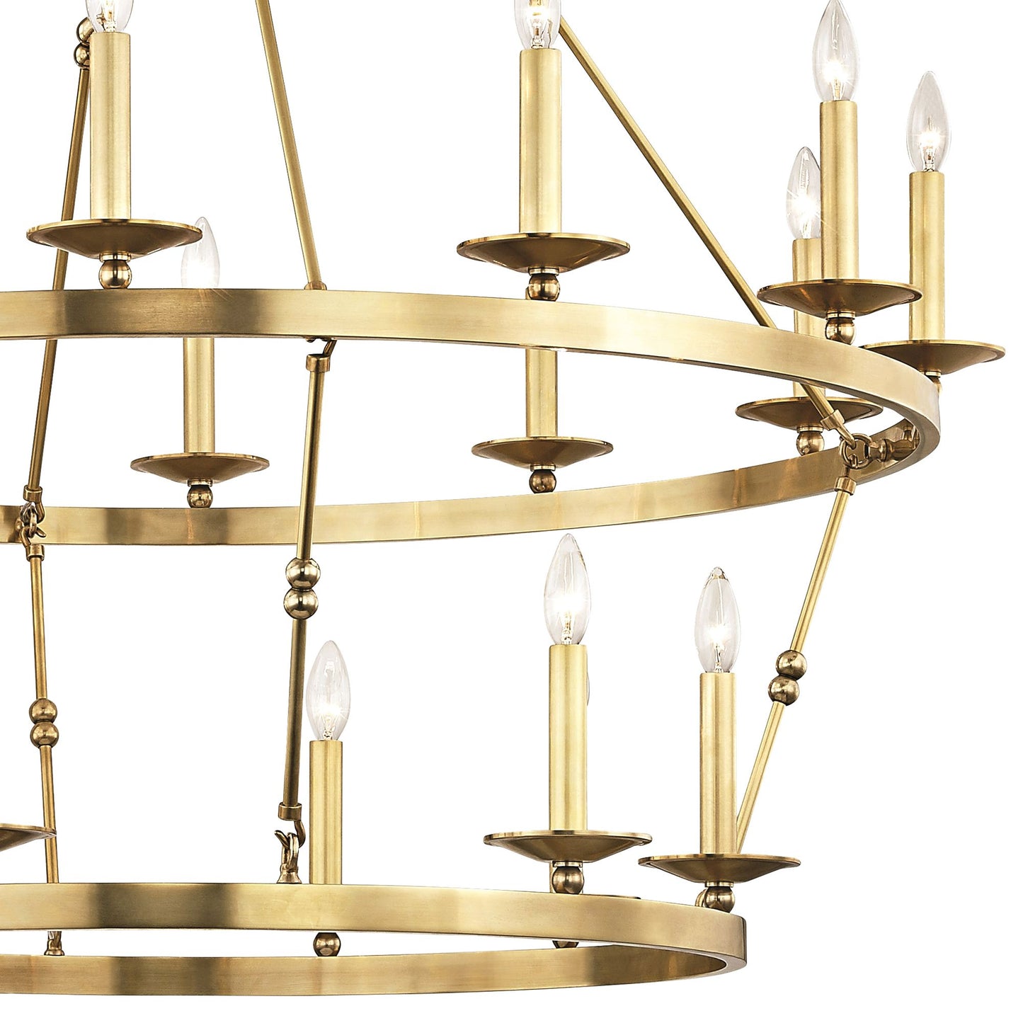 Allendale 46 3/4" Wide Aged Brass 20-Light Chandelier