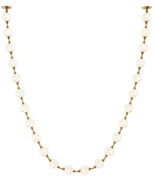 Alora Akoya LED 24 Head Natural Brass Pendant