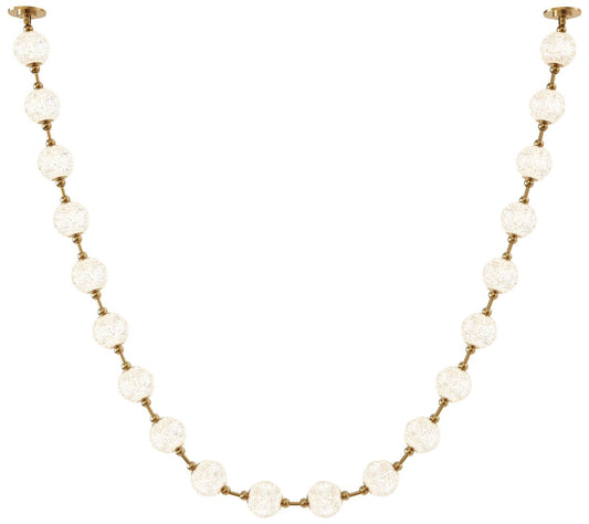 Alora Marni LED 20 Head Natural Brass Pendant