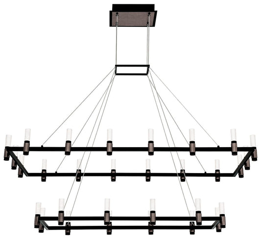 Altamont 51 3/4" Wide Black 30-Light LED Chandelier