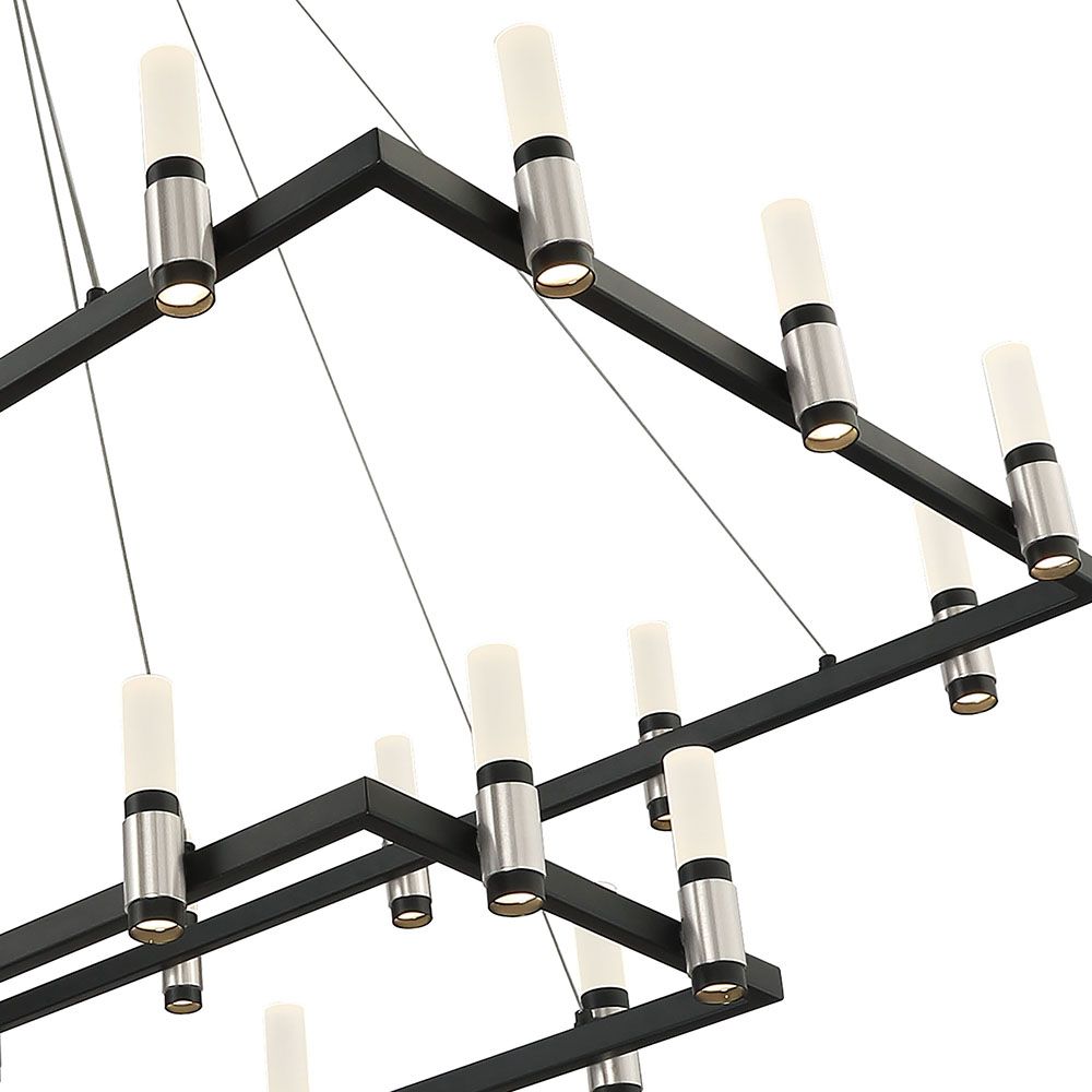 Altamont 51 3/4" Wide Black 30-Light LED Chandelier