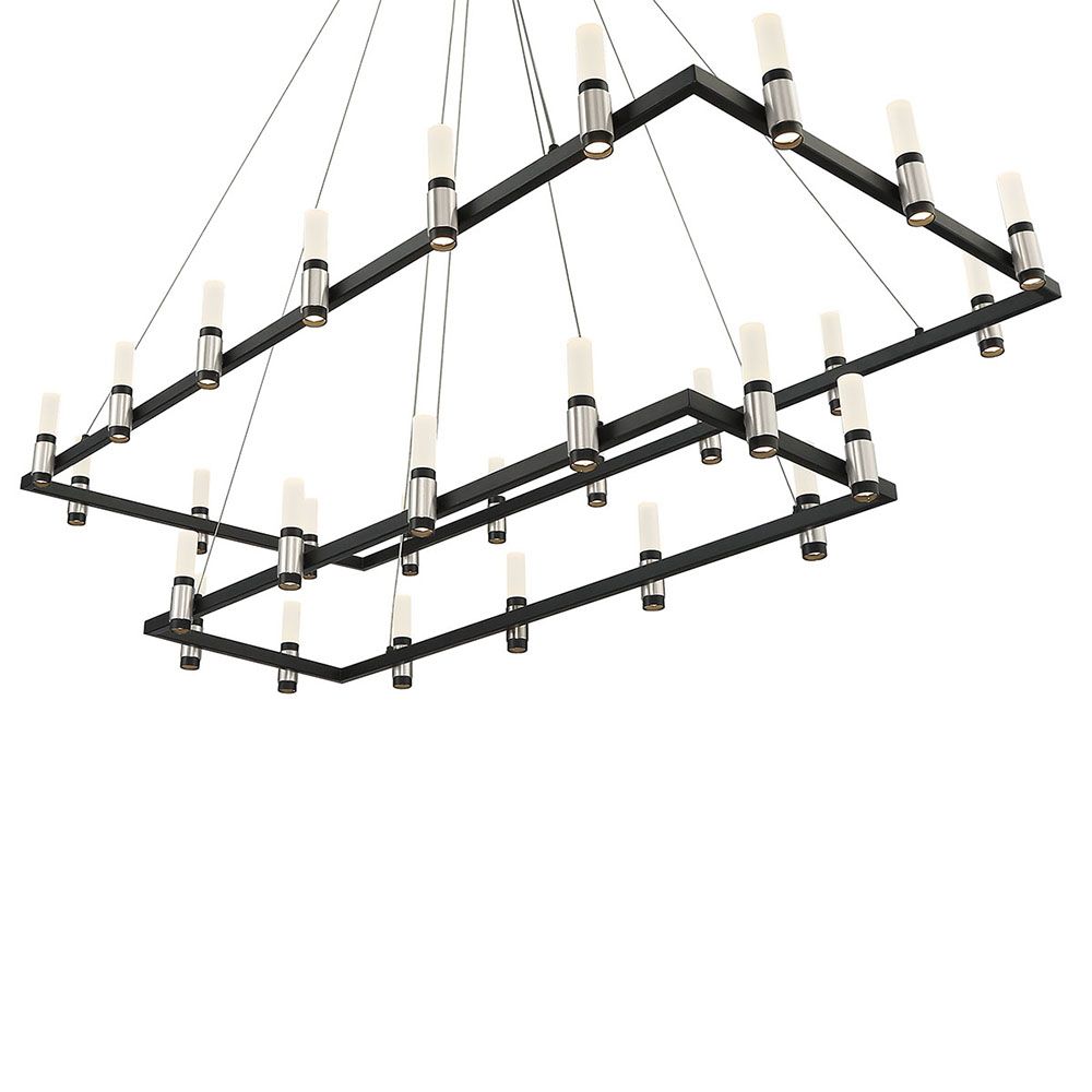 Altamont 51 3/4" Wide Black 30-Light LED Chandelier