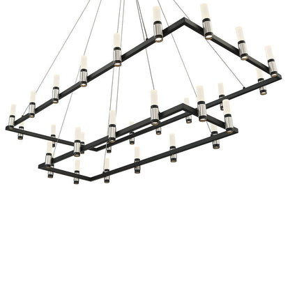 Altamont 51 3/4" Wide Black 30-Light LED Chandelier