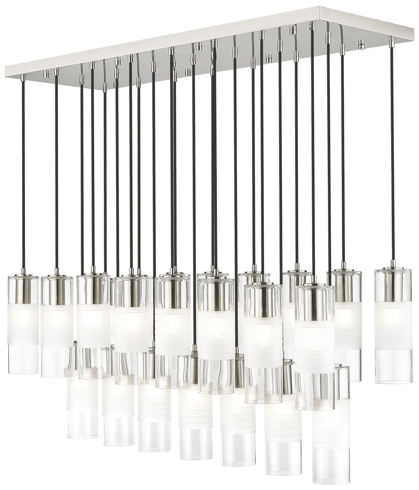 Alton by Z-Lite Brushed Nickel 23 Light Linear Chandelier