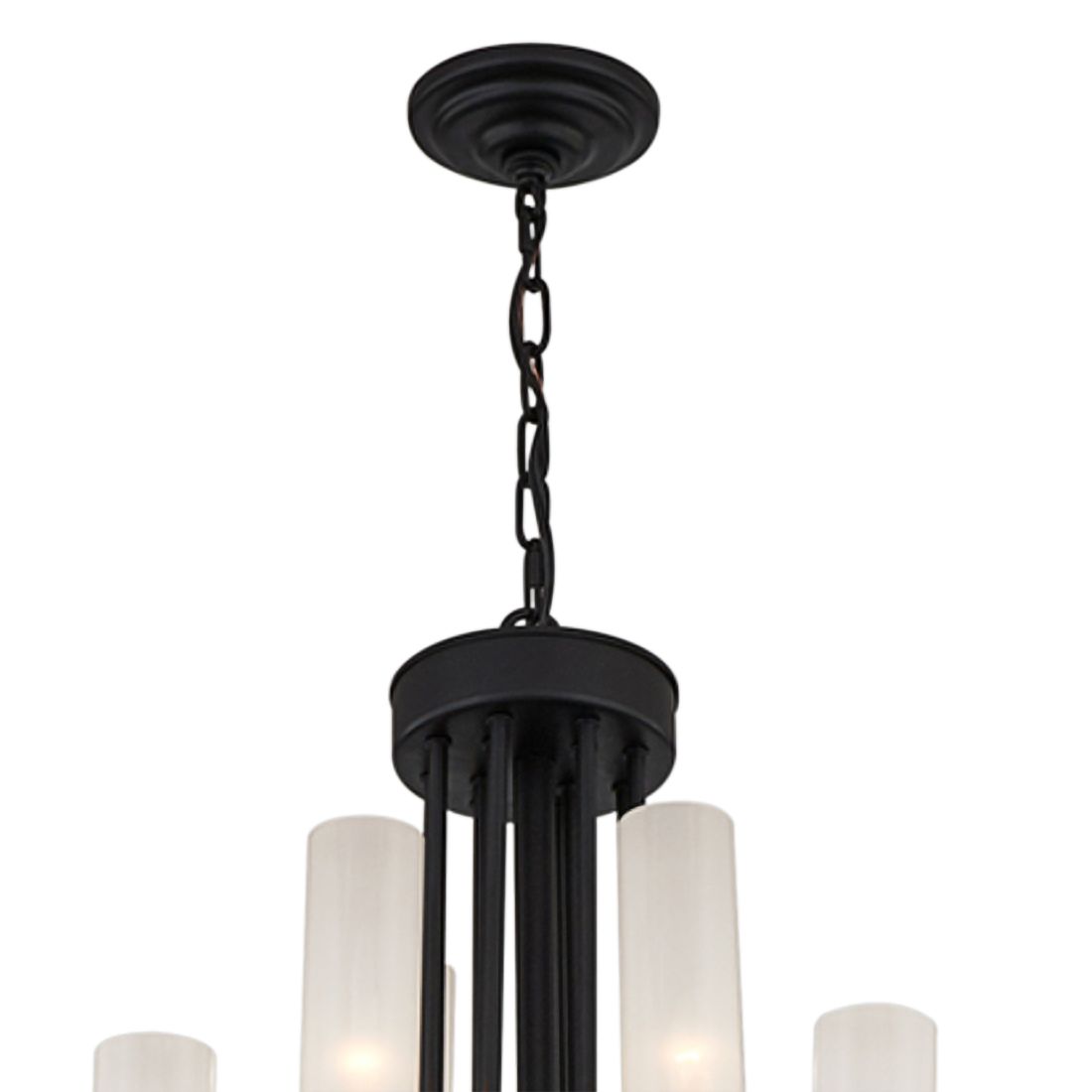 Anchor 60 1/2" Wide Matte Black 48-Light Chandelier