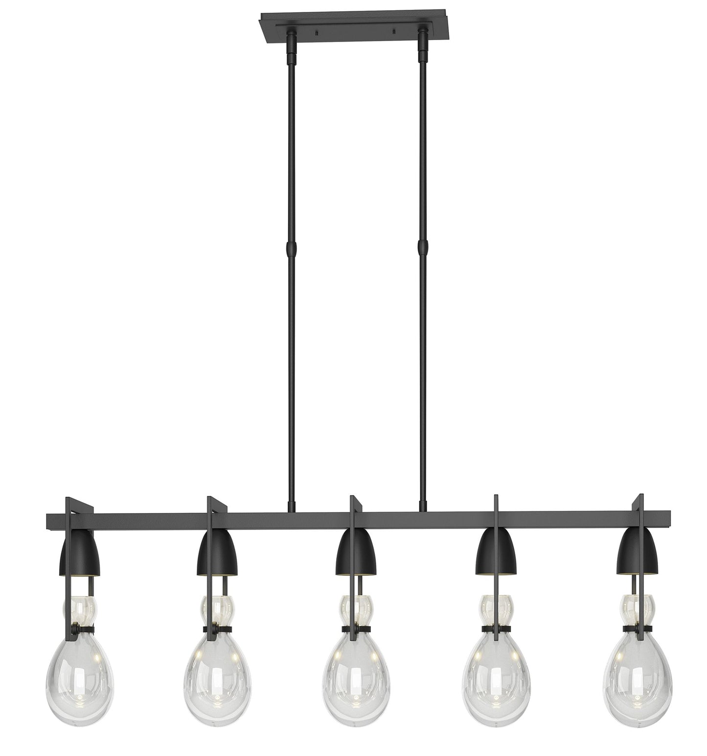 Apothecary 40.5" Wide Black Pendant