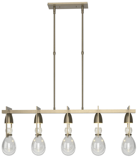 Apothecary 40.5" Wide Soft Gold Pendant