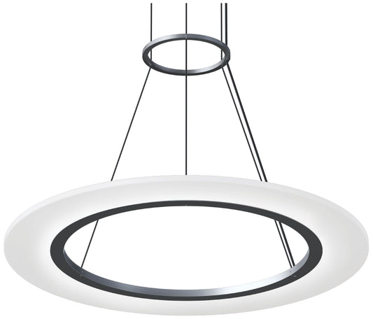 Arctic Rings 24" Single LED Ring Pendant w/ 20' Cord/Cable - Satin