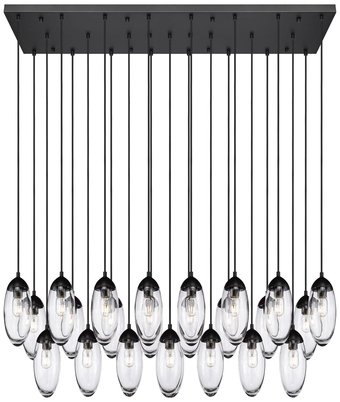 Arden by Z-Lite Matte Black 23 Light Linear Chandelier