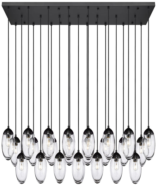 Arden by Z-Lite Matte Black 23 Light Linear Chandelier