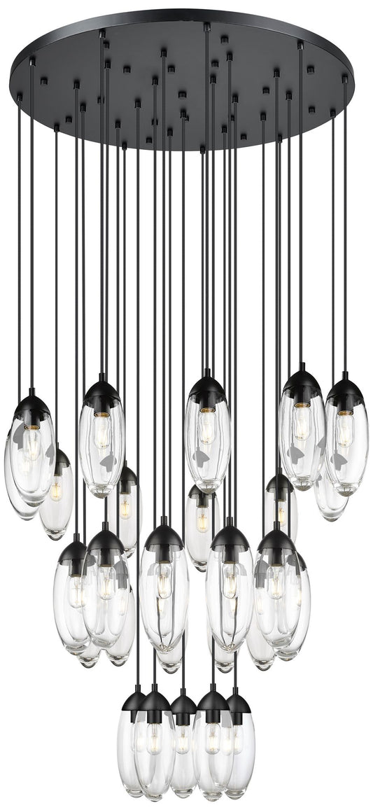 Arden by Z-Lite Matte Black 27 Light Chandelier