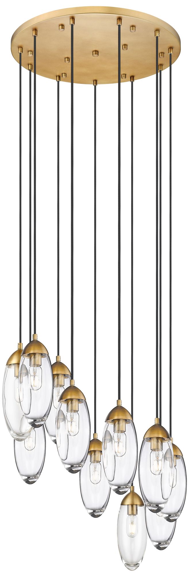 Arden by Z-Lite Rubbed Brass 11 Light Chandelier