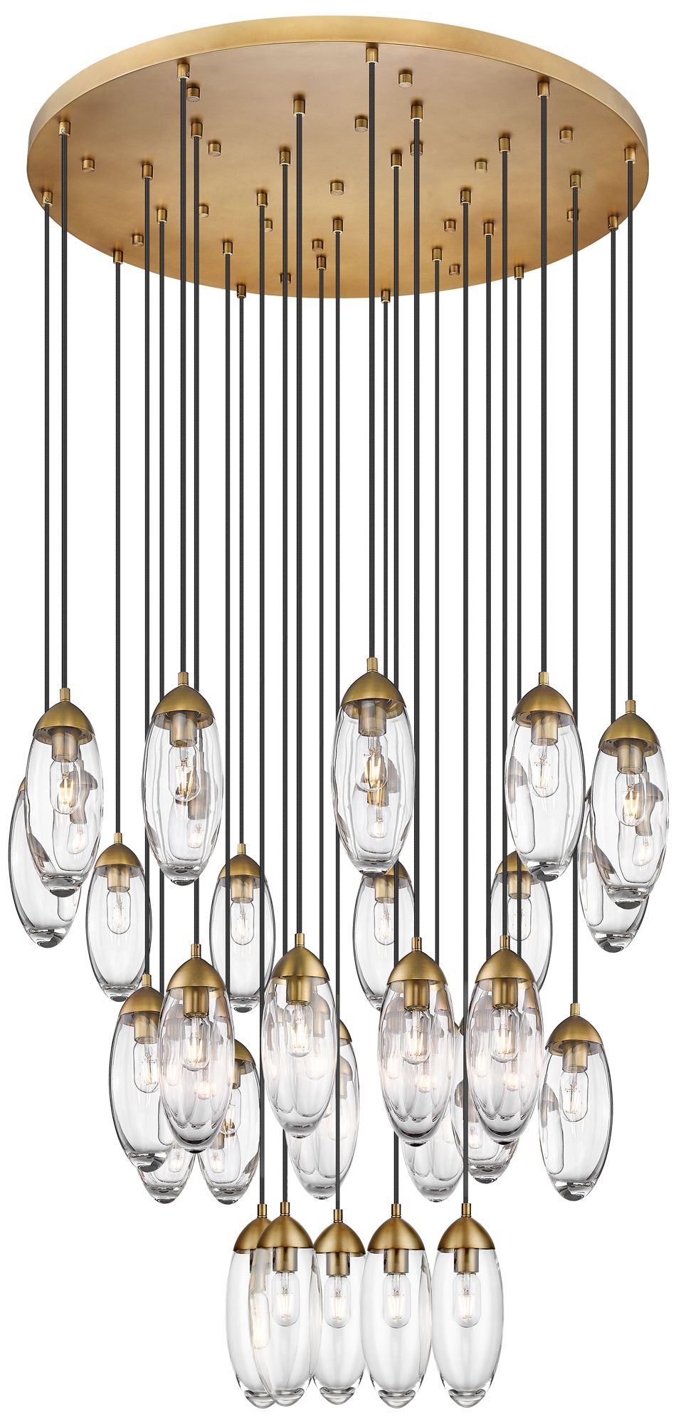 Arden by Z-Lite Rubbed Brass 27 Light Chandelier