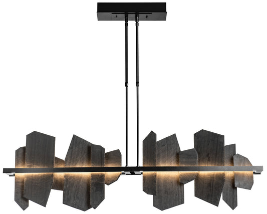 Ardesia 51.9" Wide Black LED Linear Pendant