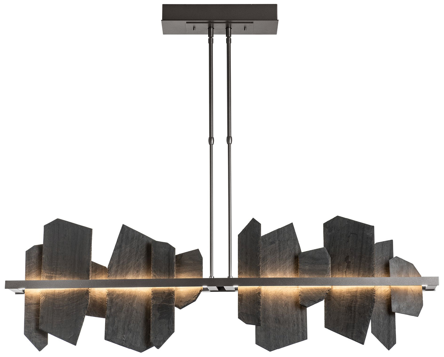 Ardesia 51.9" Wide Dark Smoke LED Linear Pendant