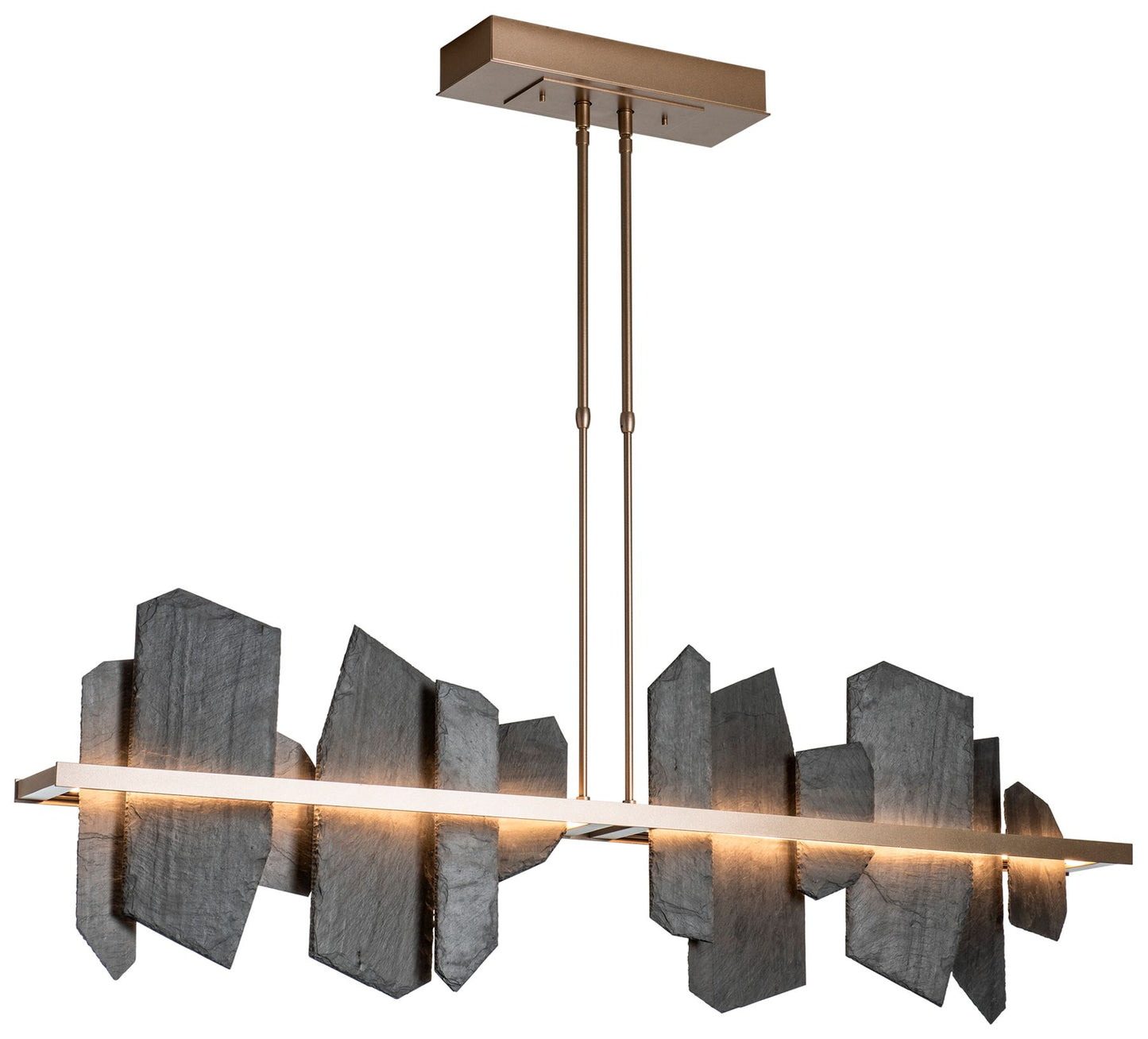 Ardesia 51.9" Wide Soft Gold LED Linear Pendant