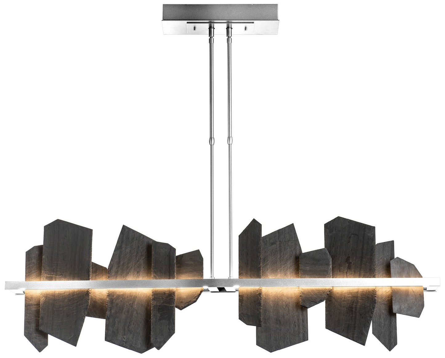 Ardesia 51.9" Wide Sterling LED Linear Pendant