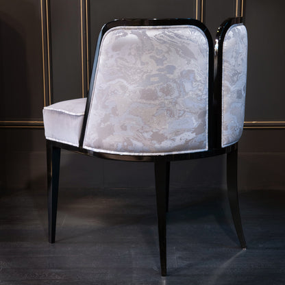 Art Deco Inspired Luxury Designer Upholstered Dining Chair