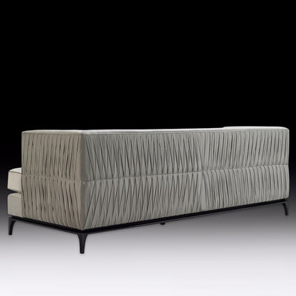 Art Deco Inspired Luxury Pleated Designer Sofa