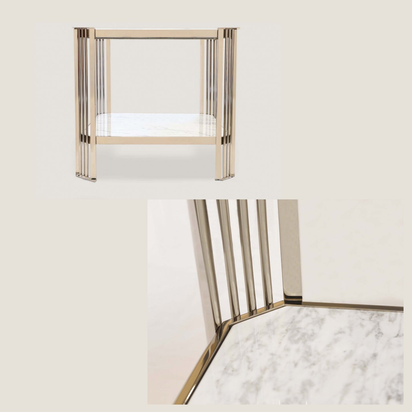 Art Deco Inspired Square Side Table