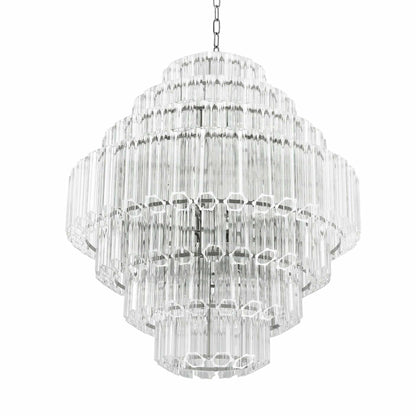 Art Deco Style Glass Chandelier