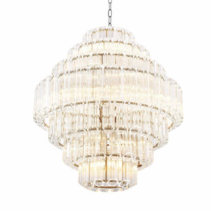 Art Deco Style Glass Chandelier