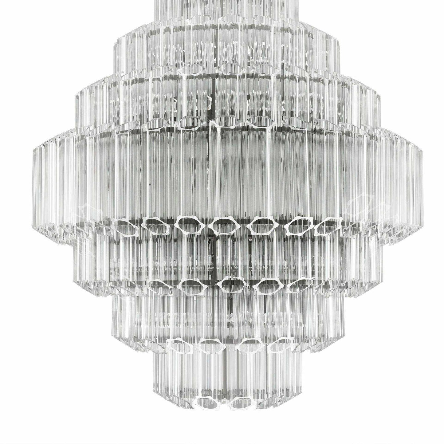 Art Deco Style Glass Chandelier