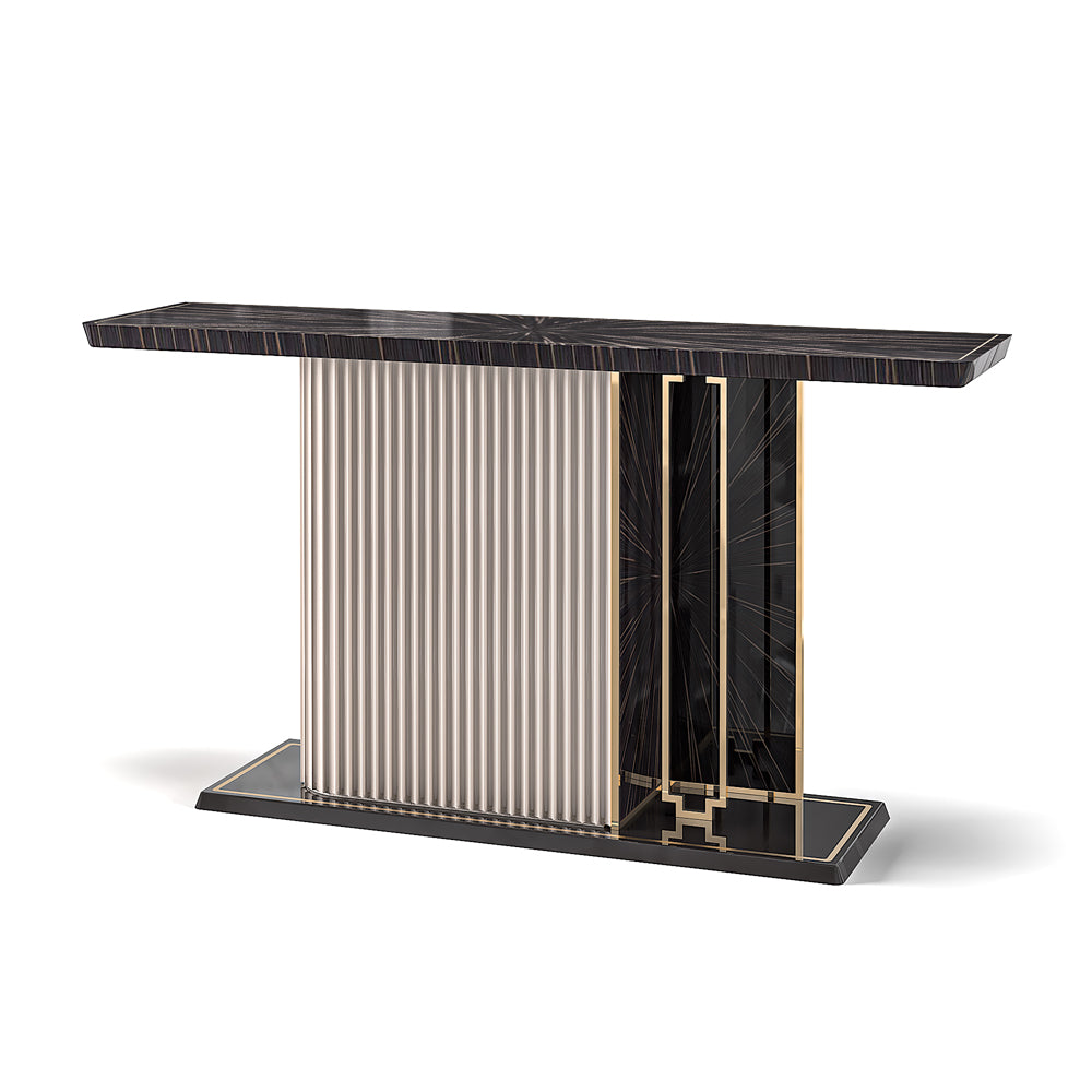 Art Deco Style Veneer Console Table