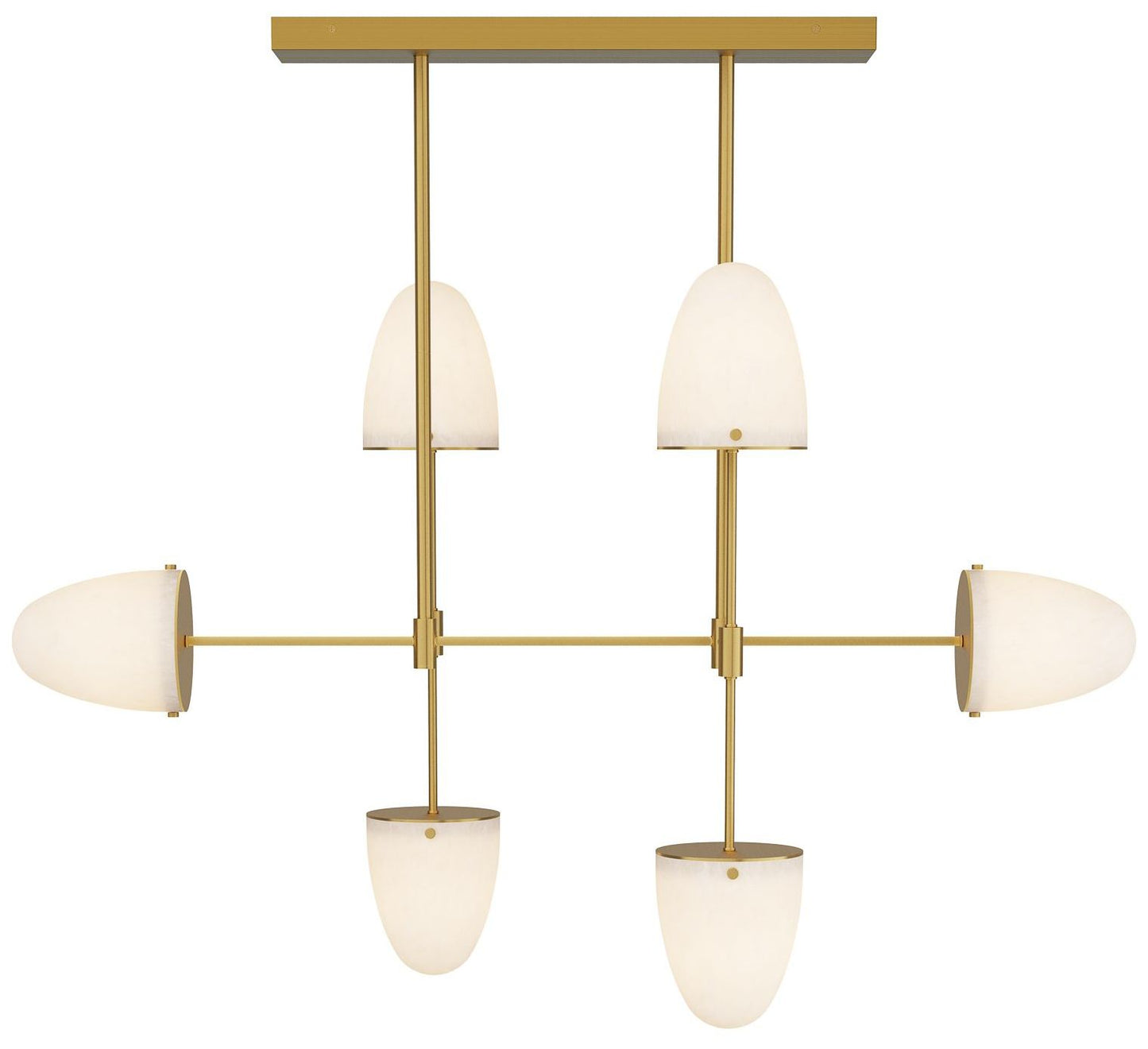 Arteriors Alazani Chandelier Antique Brass