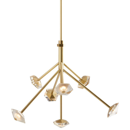 Arteriors Alessia Chandelier Antique Brass