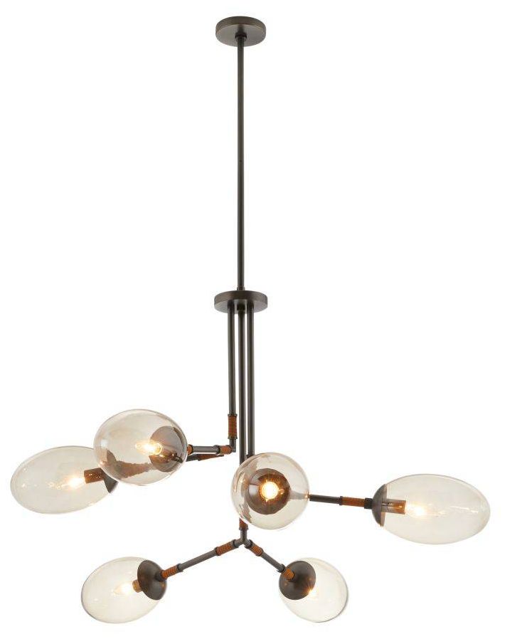 Arteriors  Falcon Chandelier 41" Smoke