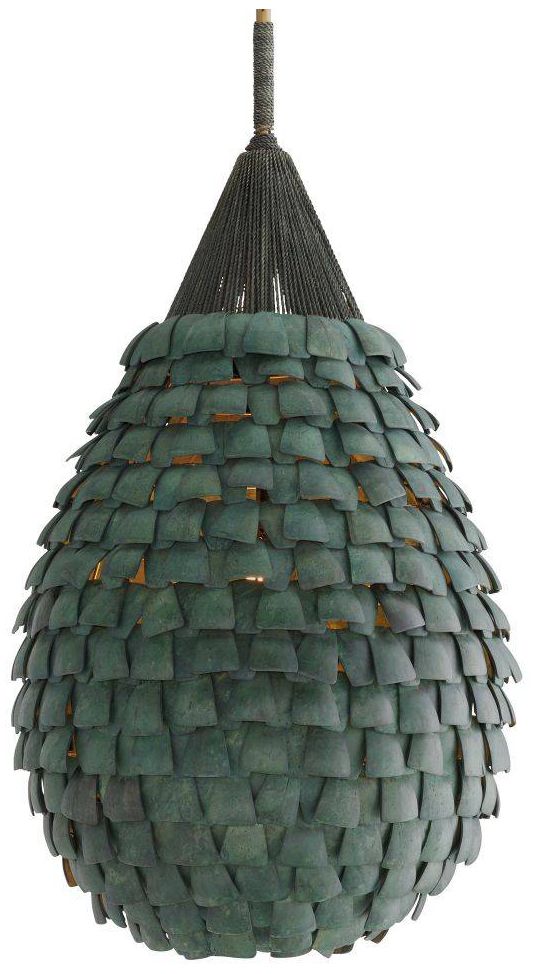 Arteriors  Ferndale Pendant 20" Eucalyptus Stain