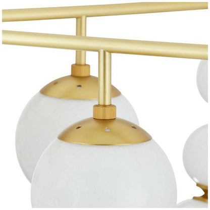 Arteriors  Genesis Chandelier 42" Opal Antique Brass